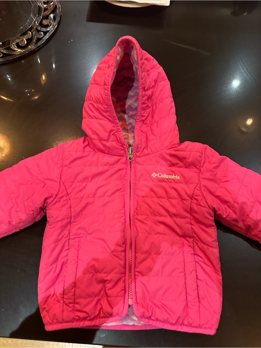 Columbia Reversible Girls Hot Pink Jacket